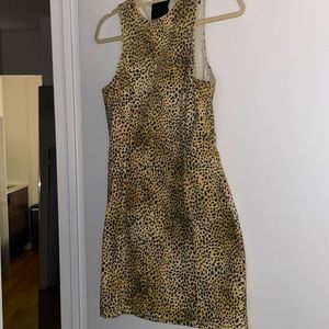 Alexander Wang cheetah denim dress